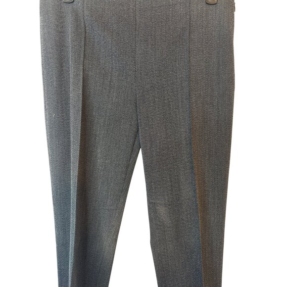 Theory Size 2 Wool Blend Slim-Fit Trousers Dark Gray - Picture 13 of 16